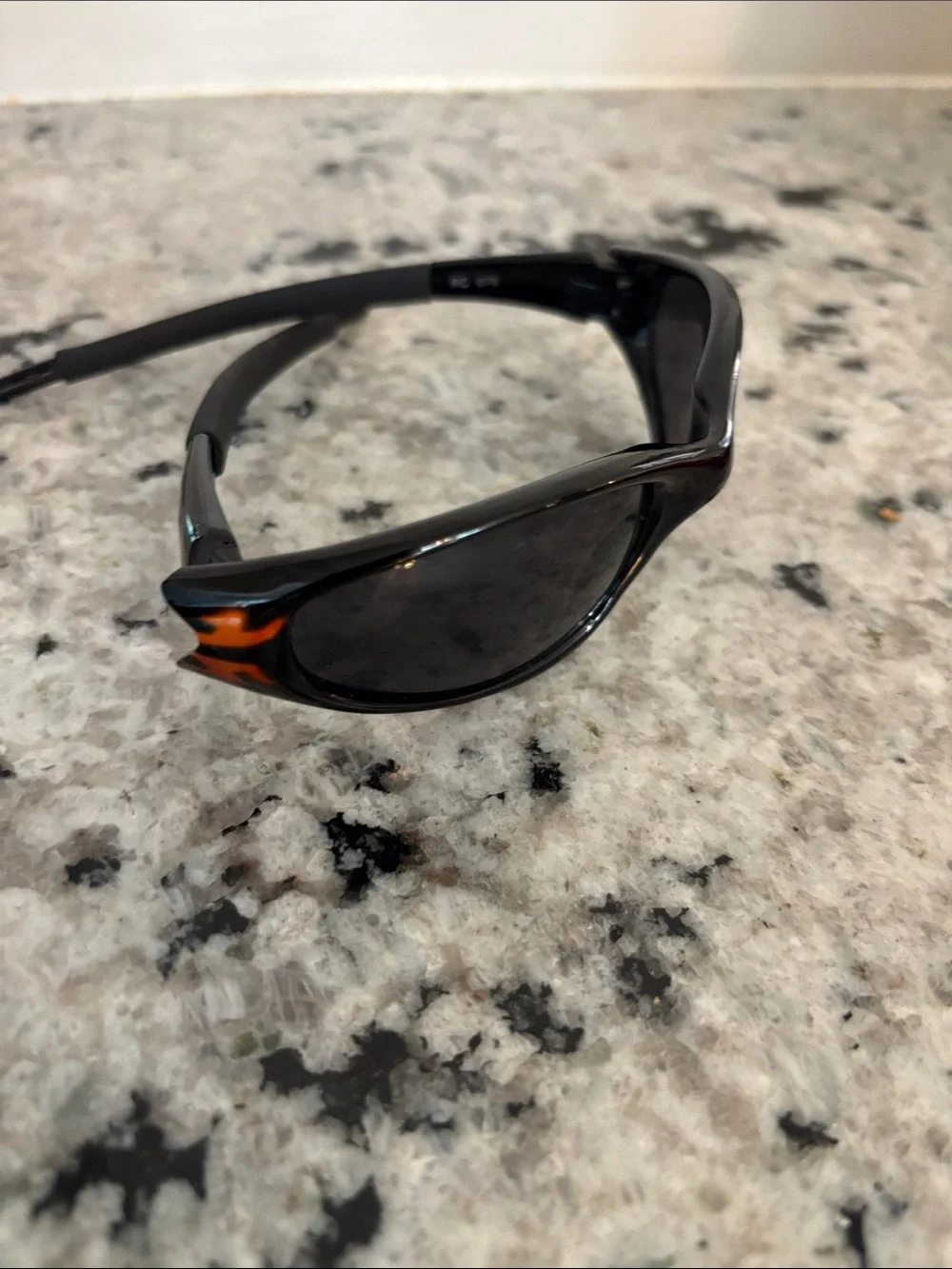 Sleek Black Sport Sunglasses - Wraparound Style - Picture 3 of 3